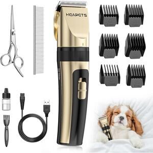 HEAPETS Dog Grooming Clippers, Low Noise, Electric Quiet, Adjustable Clipper